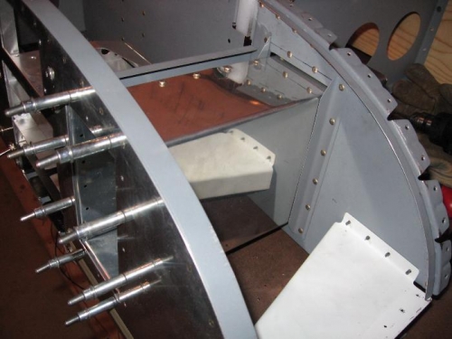 Support angles on sub-panel