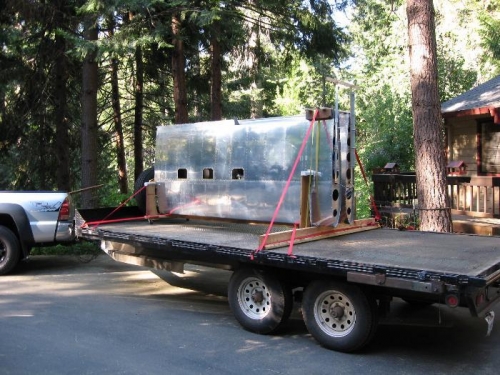 Strapped down and ready for the trip