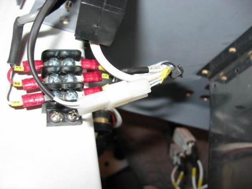 Terminal block for Music-In and 2-wire connector for Music Gain button