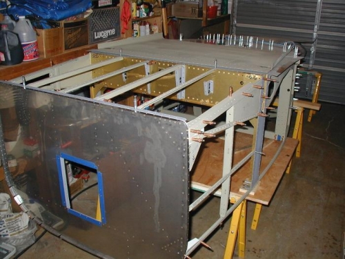 Floor stiffeners in place