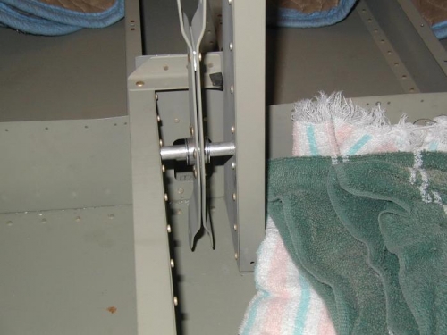 Spacers and washers in place