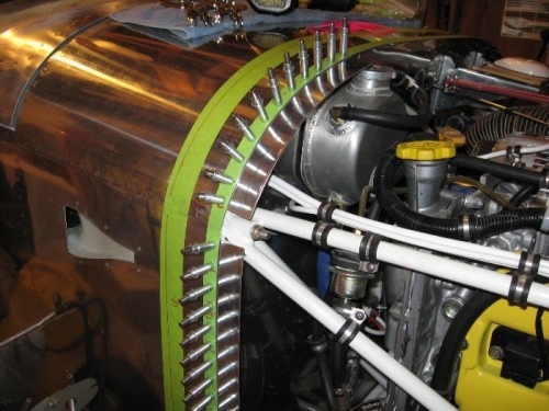 Started on the cowling fastener strips