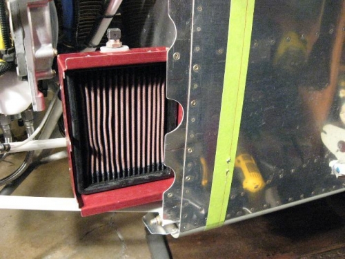 Air box attached (with six #8 nutplates and screws -- will likely add a support brace on the back...)