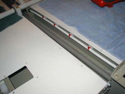 Tie-wrapped through center channel