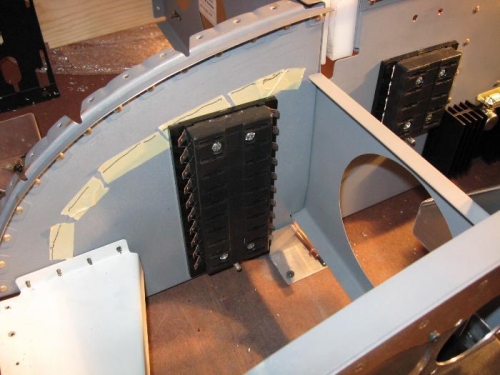 Primary power buss.  Note it's mounted just below the area of the canopy frame