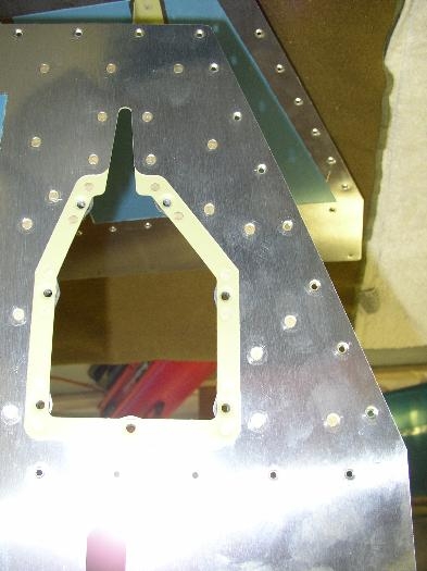 Exterior View of Left ELevator Skin with Trim Reinforcing Plate riveted on