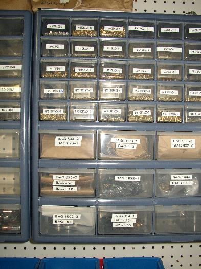 Hardware stored and arranged