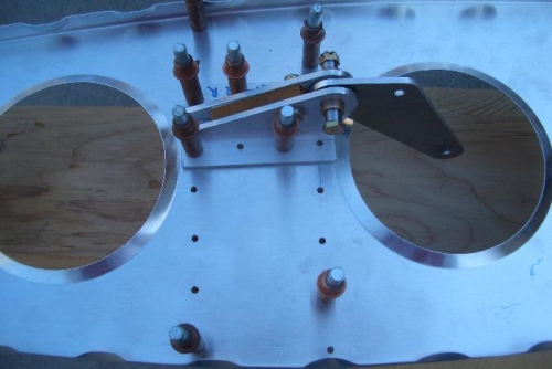 Bell crank mounted