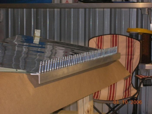 Trailing edge, Prosealed and clecoed