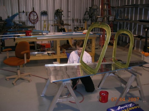 Reva and her cleco gun