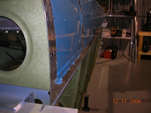 Not a good picture but perfectly riveted