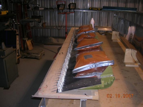 Right Aileron epoxied shut