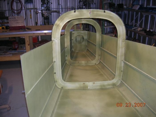 Aft Fuselage clecoed back together.