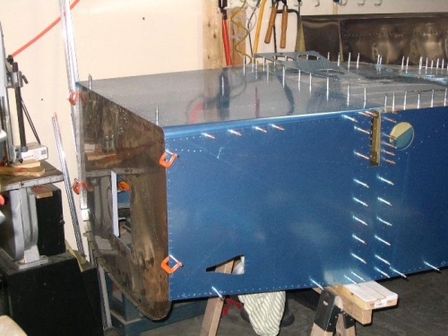 F-772 skin and firewall in place