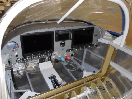Full view of cockpit with everything installed