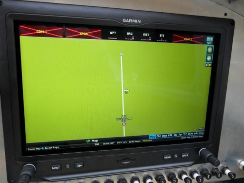 G3X Touch knows we're at Stearman Field