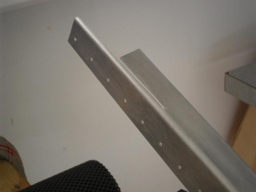 F-721B side rail trimmed and slotted