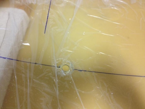 First cut of the plexi for the canopy latch