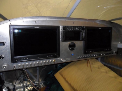 The view with the audio panel installed...good looking panel!