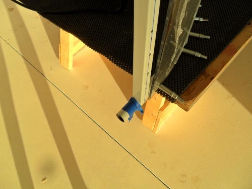 Frame marked for cutting