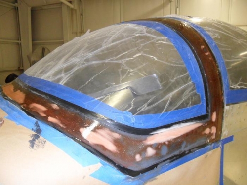 Fairing with a coat of epoxy