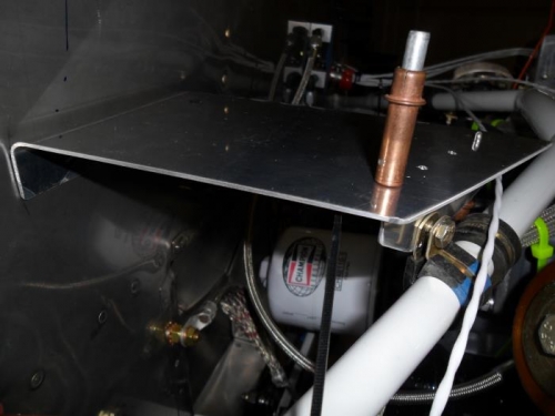 Inital fitting of righthand tray