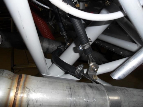 Exhaust hangers are finished