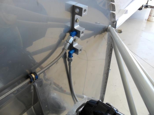 Oil pressure and fuel pressure lines