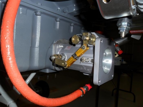 Test fitting the throttle body