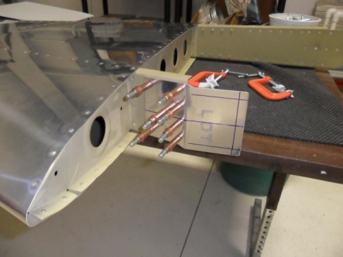 F-781 drilled and clecoed in place