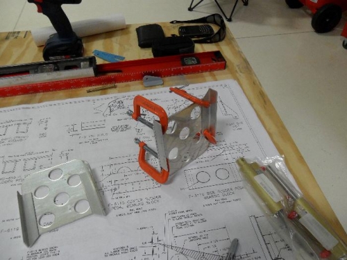 Rudder pedals under construction