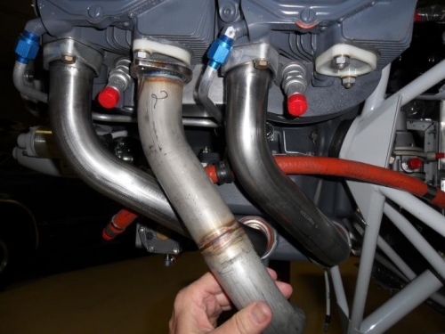 Checking clearance from exhaust