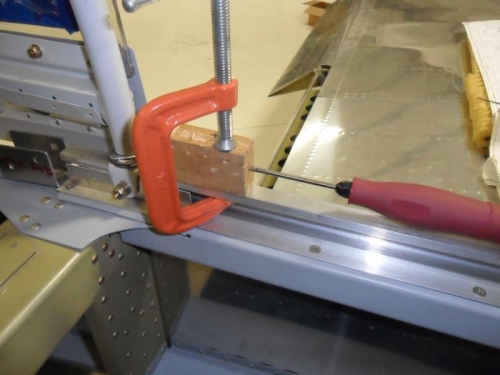 Makeshift drilling jig