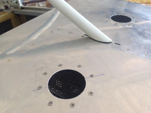 Vent screens installed