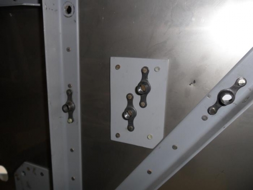 Doubler plate installed