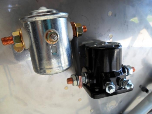 Master and start relays installed