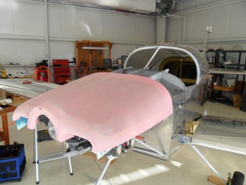 Test fit of cowl...looks cool