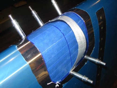 Lens in place after drilling to #40