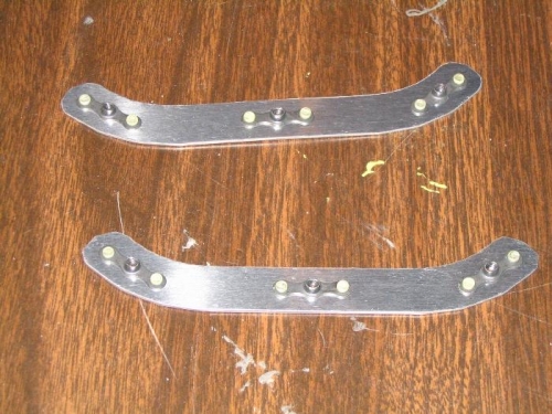 Lens brackets ready for installation