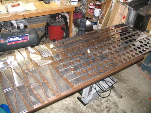 Aileron and flap components after working edges