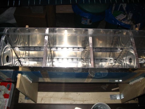 Interior ribs after ProSealing and riveting