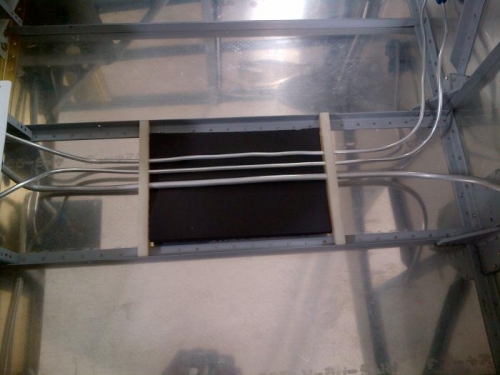 Tunnel brackets in place