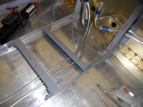 Initial brake line run