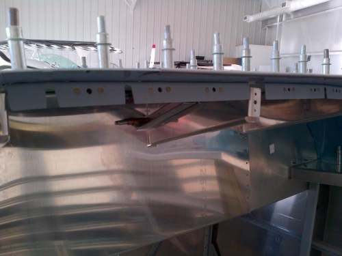 Left side brackets in place