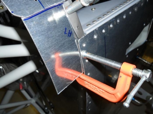 Transition piece in place