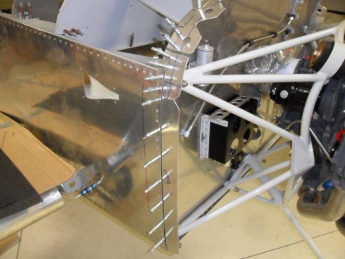 Right side drilled and ready for cowl fitting