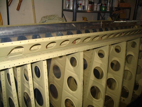 Flap brace in position