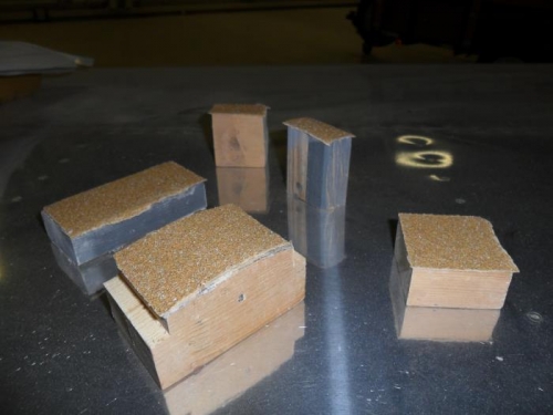 An assortment of sanding blocks