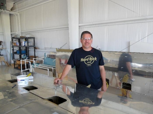 Steve ready to rivet