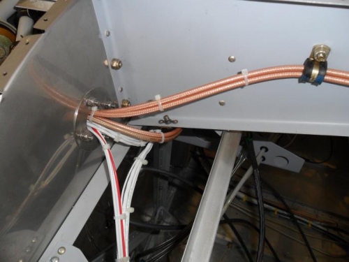 Left side firewall pass through